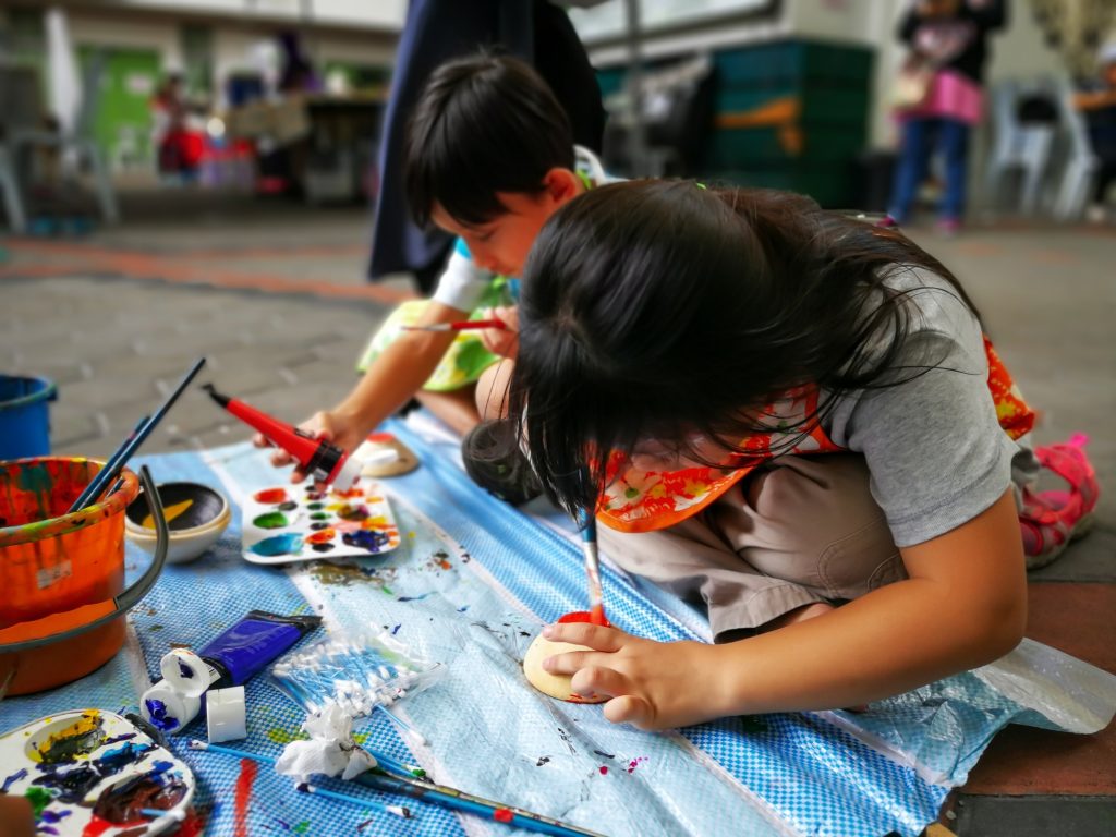 Kids Learning Painting Drawing Art Concept